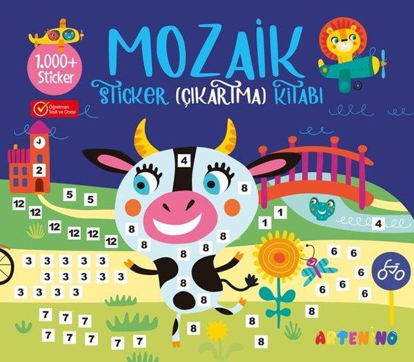 Mozaik Sticker 1.000+ Çıkartma Kitabı - Lacivert | Artenino Yayıncılık (İnce Kapak)  - Resim 1