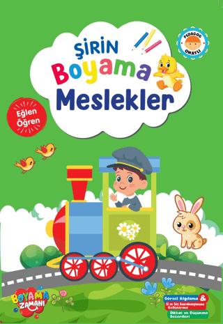 Şirin Boyama - Meslekler | Boyama Zamanı (Ciltsiz)  - Resim 1