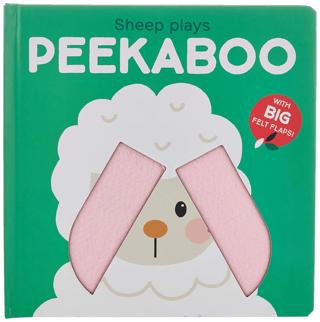 Peekaboo with Felt Flaps: Sheep Plays Peekaboo | Yoyo Books (Ciltli)  - Resim 1