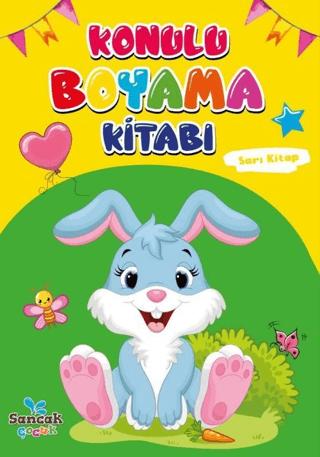 Konulu Boyama Kitabı - Sarı Kitap | Sancak Çocuk (Ciltsiz)  - Resim 1