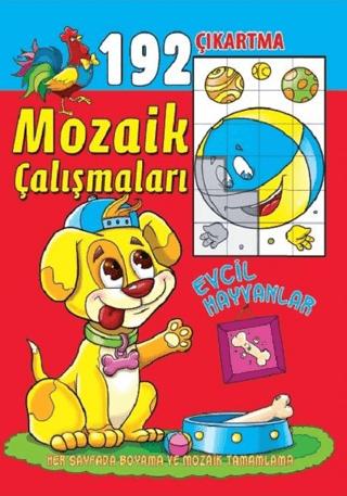 Mozaik Çalışmaları 192 Çıkartma -  Evcil Hayvanlar | Revzen Kitap (Ciltsiz)  - Resim 1