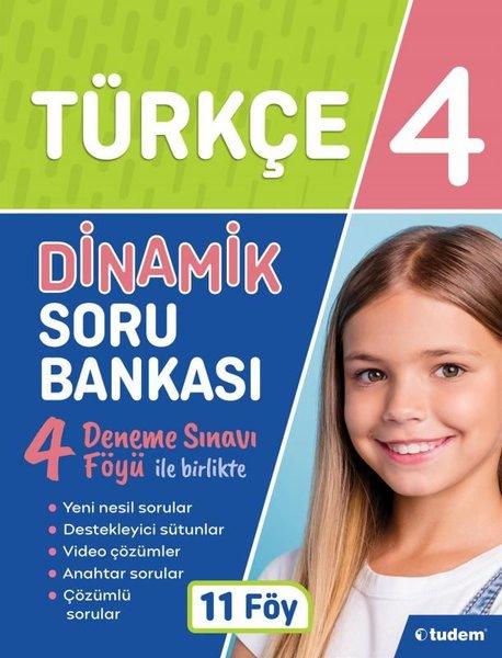 4.Sınıf Türkçe Dinamik Soru Bankası | Tudem Yayınları - Ders Kitapları (İnce Kapak)  - Resim 1