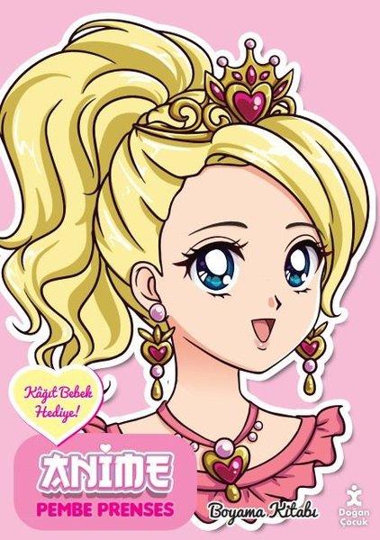 Anime Pembe Prenses Boyama Kitabı | Doğan Çocuk (İnce Kapak)  - Resim 1