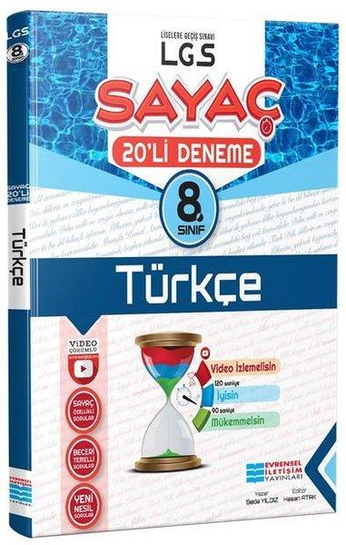 8.Sınıf Türkçe Video Çözümlü 20'li Deneme | Evrensel İletişim Yayınları (İnce Kapak)  - Resim 1