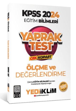 KPSS Eğitim Bilimleri Ölçe ve Değerlendirme Çek Kopart Yaprak Test