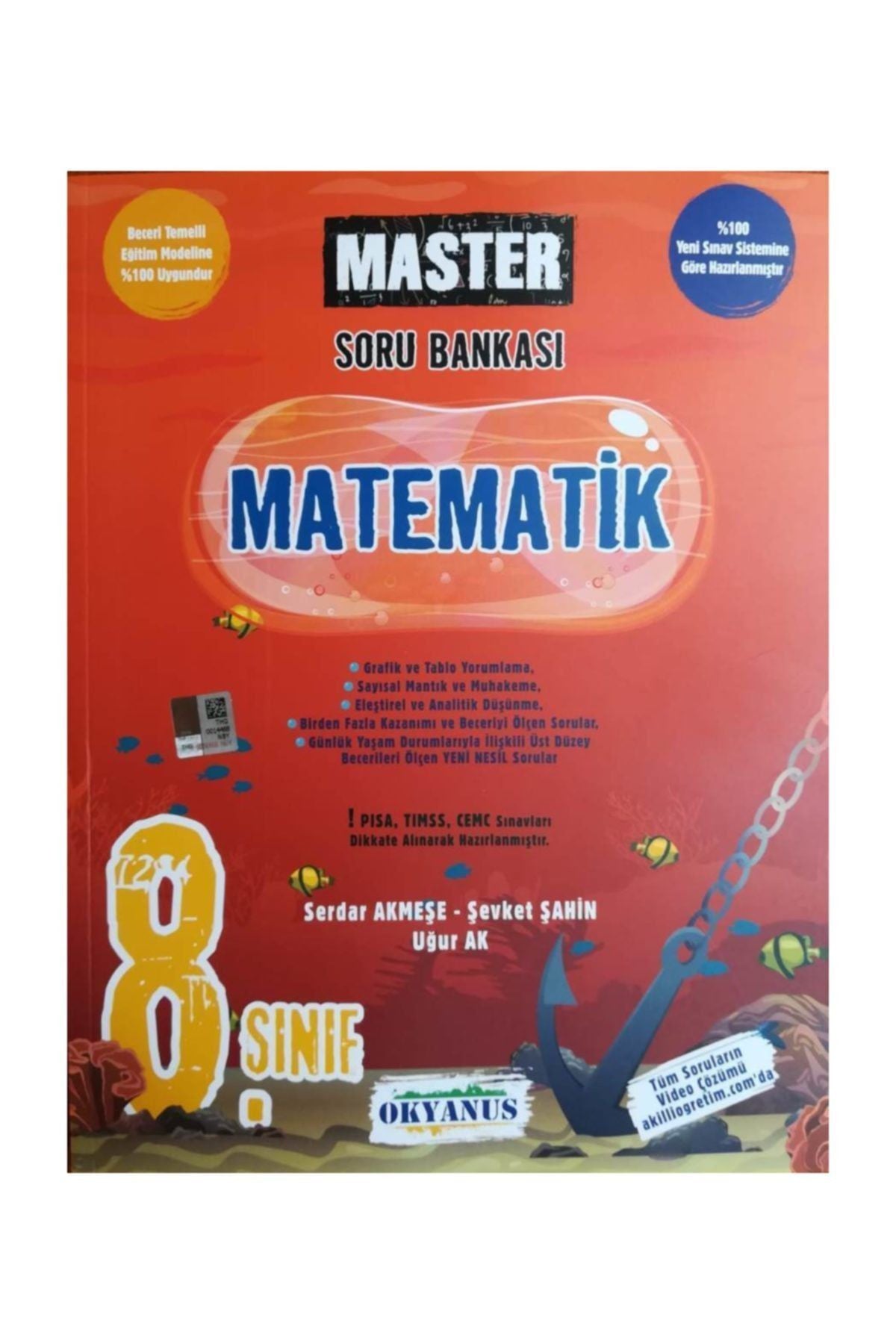 Okyanus Yayıncılık 8.Sınıf Lgs Master Matematik Soru Bankası ( Mantık Muhakeme Destekli) kitap kapağı