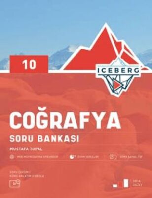 10. Sınıf Iceberg Coğrafya Soru Bankası - Mustafa Topal kitap kapağı