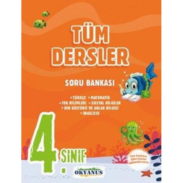Okyanus Yayınları 4. Sınıf Tüm Dersler Soru Bankası - Kolektif kitap kapağı