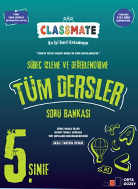 Okyanus Yayınları 5. Sınıf Classmate Süreç Odaklı Tüm Dersler Soru Bankası kitap kapağı