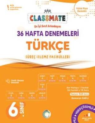 6. Sınıf Classmate 36 Hafta Denemeleri Türkçe - Kolektif kitap kapağı