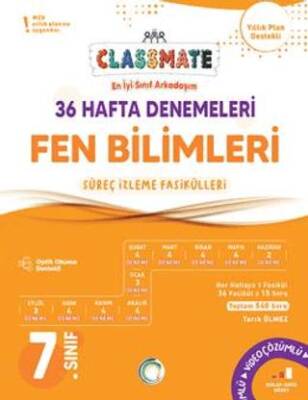 7. Sınıf Fen Bilimleri Classmate 36 Hafta Denemeleri - Tarık Ölmez kitap kapağı