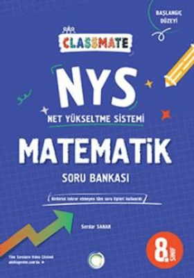 8. Sınıf Classmate Net Yükseltme Sistemi Matematik Soru Bankası - Serdar Sanar kitap kapağı