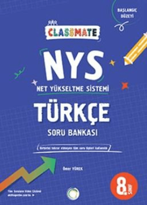 8. Sınıf Classmate Net Yükseltme Sistemi Türkçe Soru Bankası - Ömer Yürek kitap kapağı