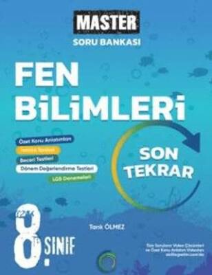 8. Sınıf Master Son Tekrar Fen Bilimleri Soru Bankası - Tarık Ölmez kitap kapağı