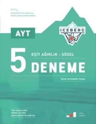 AYT Iceberg 5 Deneme Eşit Ağırlık - Sözel - Kolektif kitap kapağı