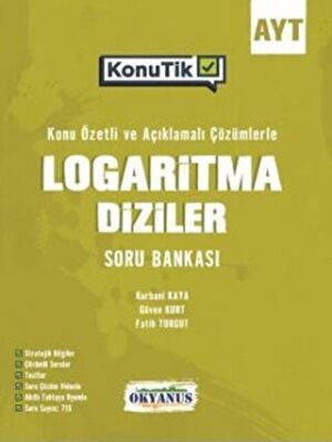 AYT KonuTik Logaritma Diziler Soru Bankası - Kolektif kitap kapağı