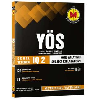 YÖS Genel Yetenek IQ-2 Konu Anlatımlı Örnek Çözümlü