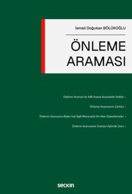 Önleme Araması - İsmail Doğukan Bölükoğlu kitap kapağı