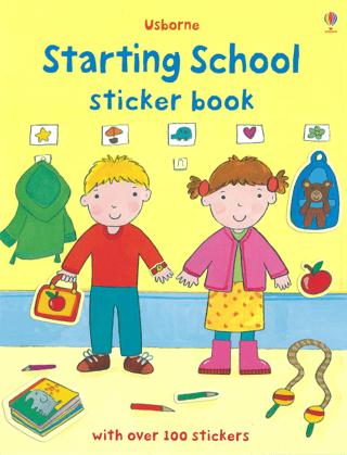 Starting School Sticker Book | Usborne (Ciltsiz)  - Resim 1