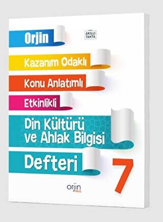Orjin Okul 2024 7. Sınıf Din Kültürü Kazanım Odaklı Defteri - Kolektif kitap kapağı