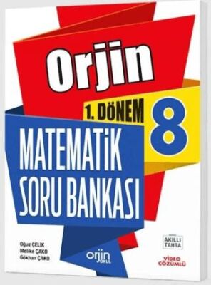 Orjin Yayınları 8. Sınıf Matematik 1. Dönem Orjin Soru Bankası - Kolektif kitap kapağı