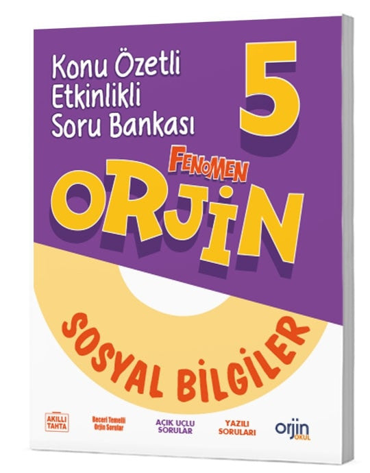 Orjin Okul 2026 5. Sınıf Sosyal Bilgiler Konu Özetli Soru Bankası Güncel Müfredat - Kolektif kitap kapağı