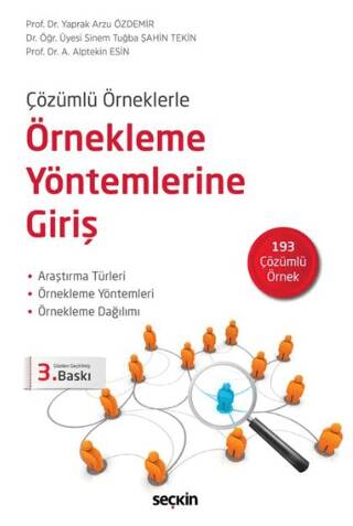 Örnekleme Yöntemlerine Giriş - Yaprak Arzu Özdemir kitap kapağı