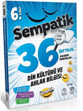 6. Sınıf Din Kültürü ve Ahlak Bilgisi 36 Haftalık Kazanım Denemeleri | Ünlüler Karması (Ciltsiz)  - Resim 1