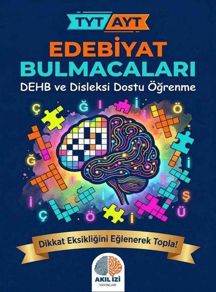 TYT AYT Edebiyat Bulmacaları - DEHB ve Disleksi Dostu Öğrenme | Akıl İzi Yayınları (İnce Kapak)  - Resim 1