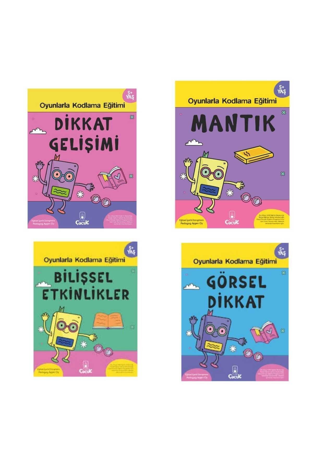 Oyunlarla Kodlama Eğitimi-Görsel Dikkat-Bilişsel Etkinlikler-Dikkat Gelişimi-Mantık 5+YAŞ kitap kapağı