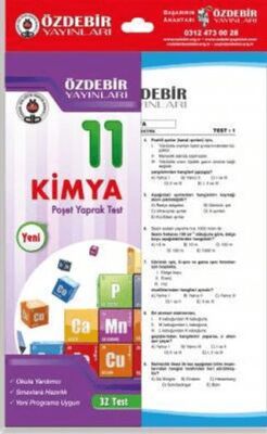 Özdebir Yayınları 11. Sınıf Kimya Çek Kopar Yaprak Test - Kolektif kitap kapağı