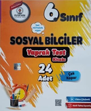 6. Sınıf Sosyal Bilgiler Yaprak Test - Kolektif kitap kapağı