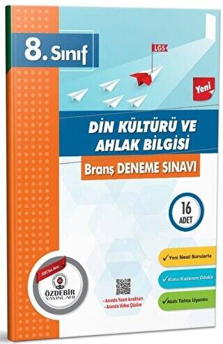 8. Sınıf Din Kültürü ve Ahlak Bilgisi Branş Deneme Sınavı - Kolektif kitap kapağı
