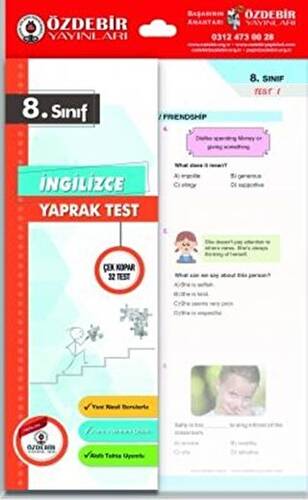 8. Sınıf İngilizce Yaprak Test - Kolektif kitap kapağı