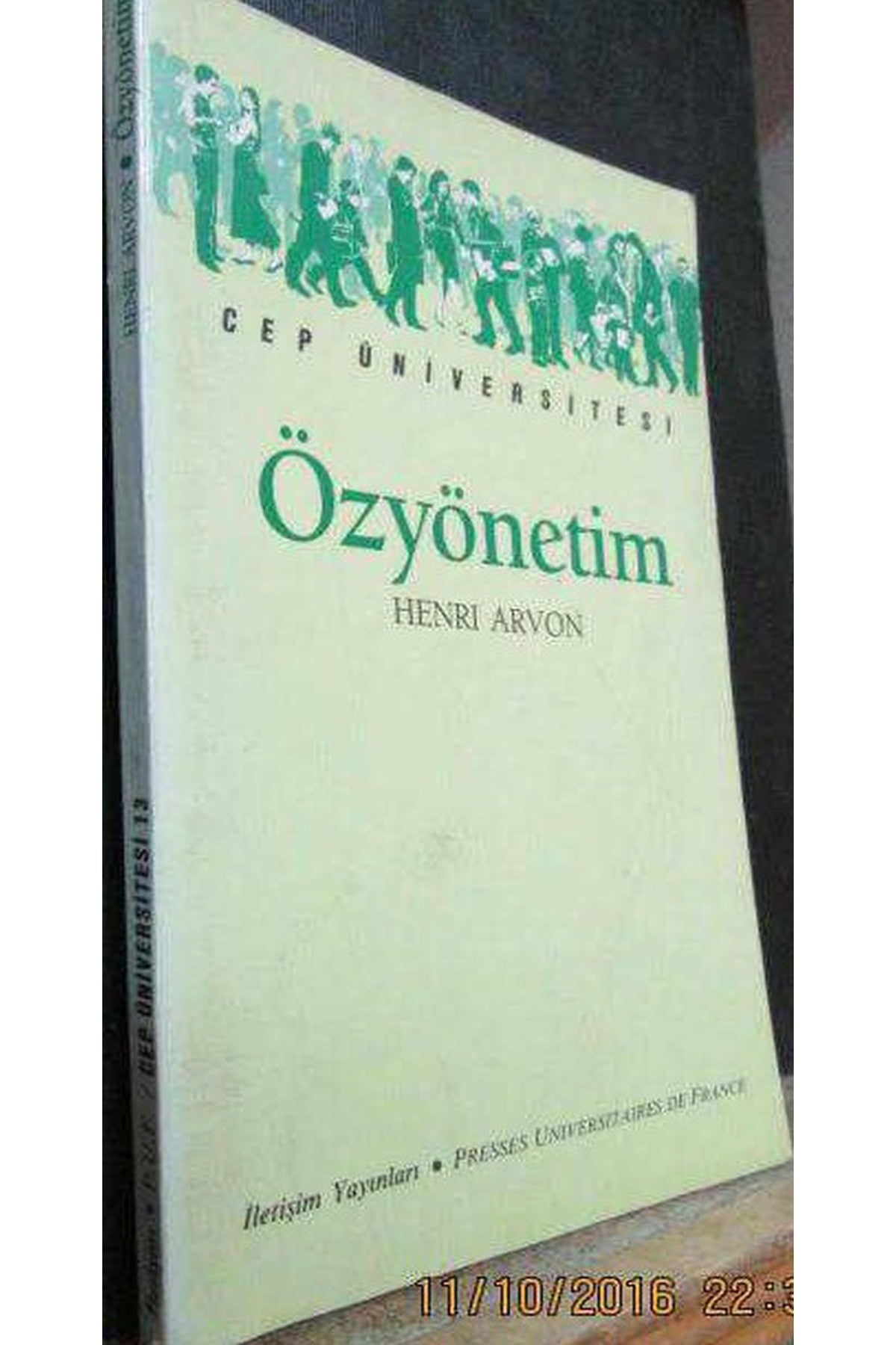 Özyönetim - Henri Arvon kitap kapağı
