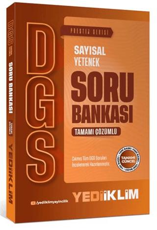 2027 DGS Prestij Serisi Sayısal Yetenek Tamamı Çözümlü Soru Bankası | Yediiklim Yayınları (Ciltsiz)  - Resim 1