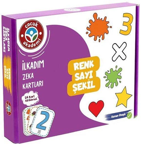 İlkadım Zeka Kartları - RenkSayıŞekil | Çocuk Akademi Yayınları (İnce Kapak)  - Resim 1