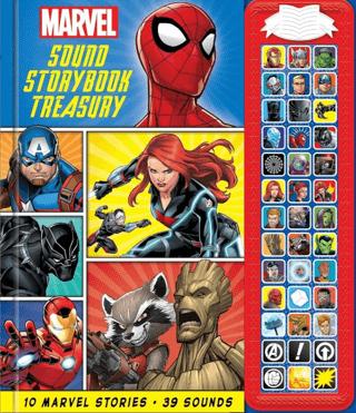 Marvel: Spider-man, Avengers, Black Panther, And More! Sound Storybook Treasury | Pi Kids (Ciltli)  - Resim 1