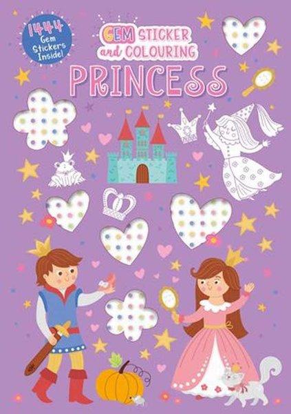 Gem Colouring Book Princess | Alligator Products Limited (İnce Kapak)  - Resim 1