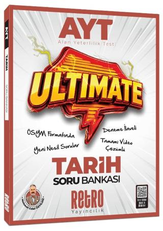 AYT Ultimate Tarih Soru Bankası | Retro Yayıncılık (Ciltsiz)  - Resim 1