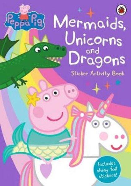 Peppa Pig: Mermaids Unicorns and Dragons Sticker Activity Book | Ladybird Books (İnce Kapak)  - Resim 1