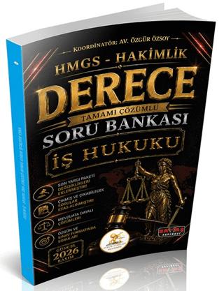 HUKAL HMGS-Hakimlik Derece İş Hukuku Soru Bankası | Savaş Yayınevi (Ciltsiz)  - Resim 1