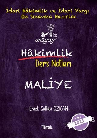 İmtiyaz Maliye Hakimlik Ders Notları