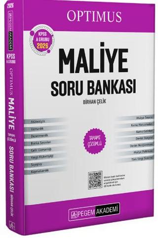 2026 KPSS A Grubu Optimus Maliye Tamamı Çözümlü Soru Bankası