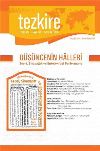 Tezkire Dergisi Sayı: 59 Ocak-Şubat-Mart 2017 | Tezkire Dergisi (Ciltsiz)  - Resim 1