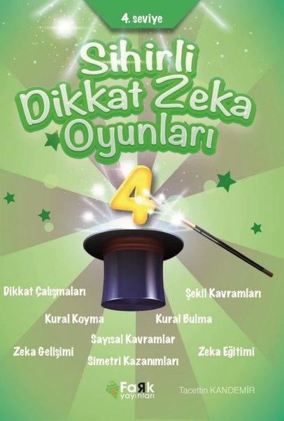 Sihirli Dikkat Zeka Oyunları 4. Seviye | Fark Yayınları (İnce Kapak)  - Resim 1