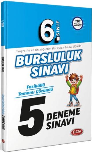 6. Sınıf Bursluluk Sınavı Fasiküllü Tamamı Çözümlü 5 Deneme | Data Yayınları (Ciltsiz)  - Resim 1