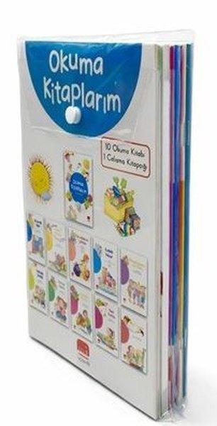 Okuma Kitaplarım + 1 Çalışma Kitapçığı Seti - 10 Kitap Takım | Uçan Fil (İnce Kapak)  - Resim 1