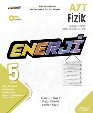 Palme Yayıncılık YKS AYT Enerji Fizik Konu Özetli Soru Fasikülleri - Rafet Sayar kitap kapağı