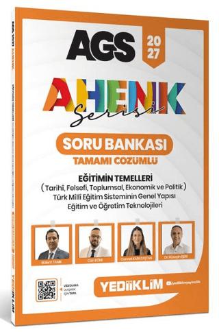 2027 AGS Ahenk Serisi Eğitimin Temelleri Tamamı Çözümlü Soru Bankası | Yediiklim Yayınları (Ciltsiz)  - Resim 1